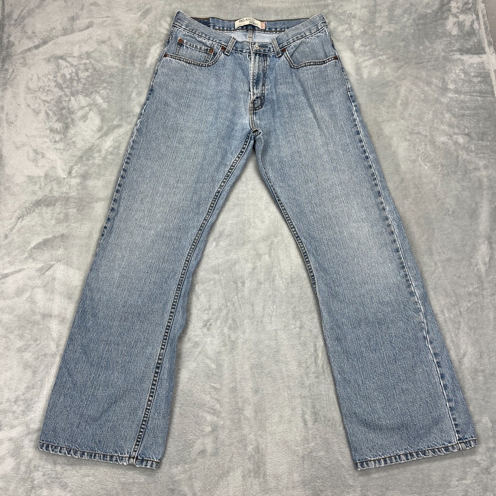 Vtg Levi's Jeans Men 32x32 Blue Denim Light Wash 557 Relaxed Fit Bootcut Leg Y2K